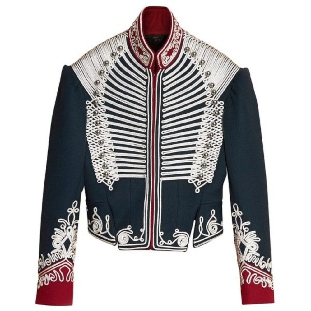Burberry Embroidered Military Jacket